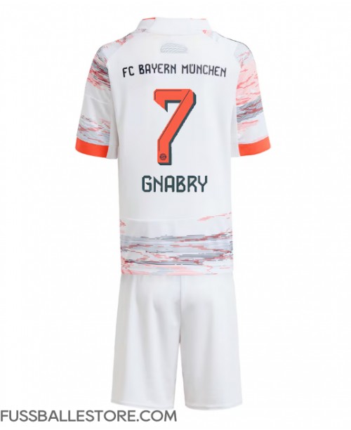 Günstige Bayern Munich Serge Gnabry #7 Auswärts Trikotsatzt Kinder 2025-26 Kurzarm (+ Kurze Hosen)